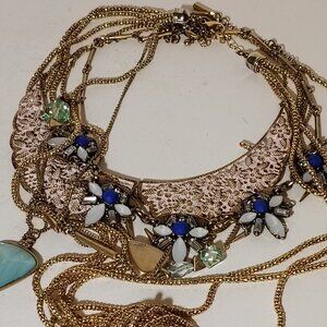 Necklace Set Peter Pan Bib Collar Multi-layer Rope Kenneth Cole J Crew Jewelry